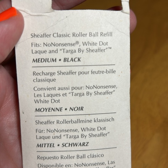 New Sheaffer Classic Roller Ball Refill Medium Black Pen refill No Nonsense USA - Picture 7 of 10